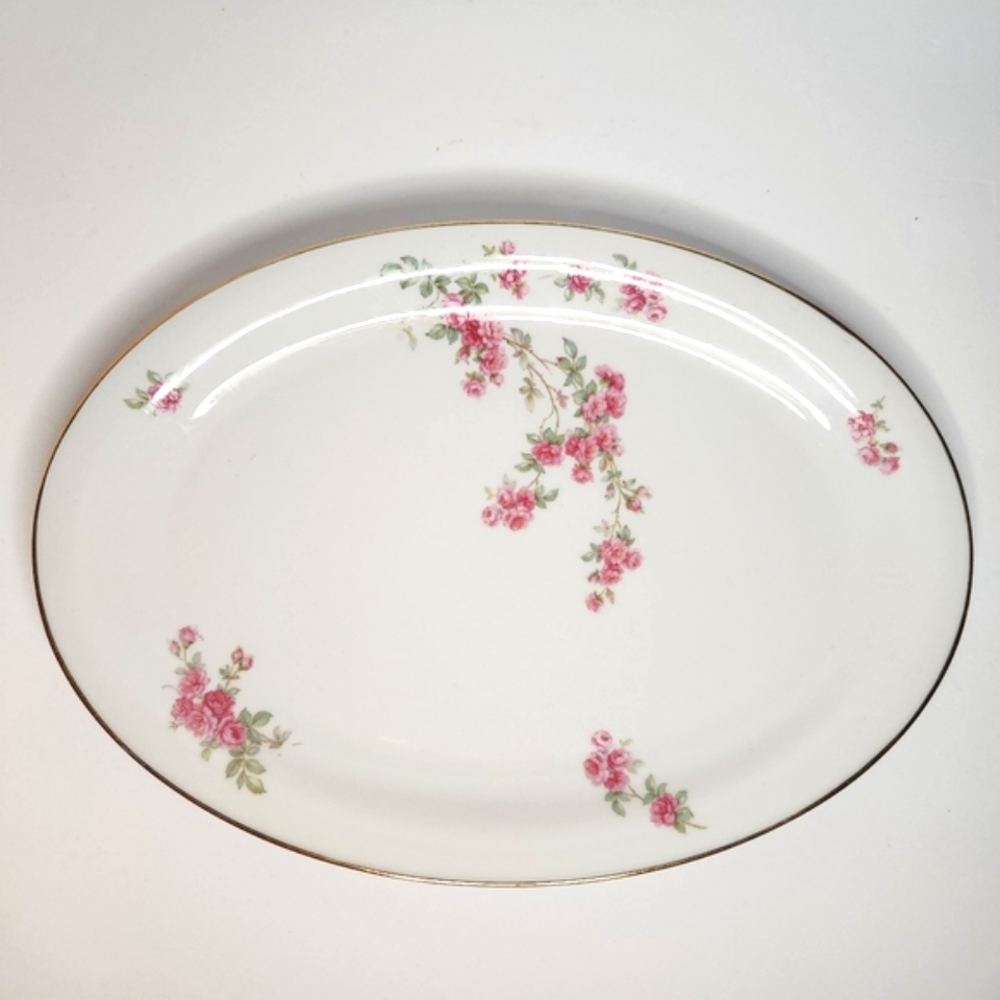 Tirschenreuth Bavaria Pasco Pink Floral China Dish
